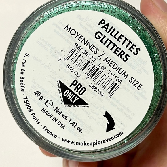 Makeup Forever PAILLETTES GLITTER- MOYENNES 40g - Picture 3 of 4